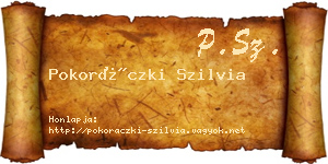 Pokoráczki Szilvia névjegykártya